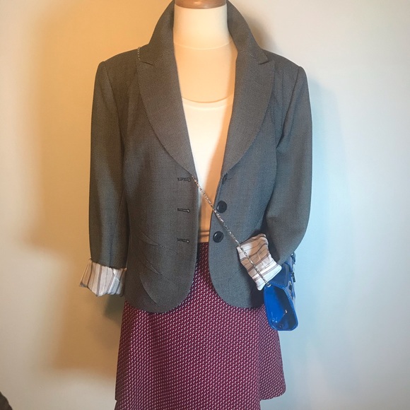 Peter Nygard Jackets & Blazers - Peter Nygard Navy Tweed Blazer Women’s sz 14